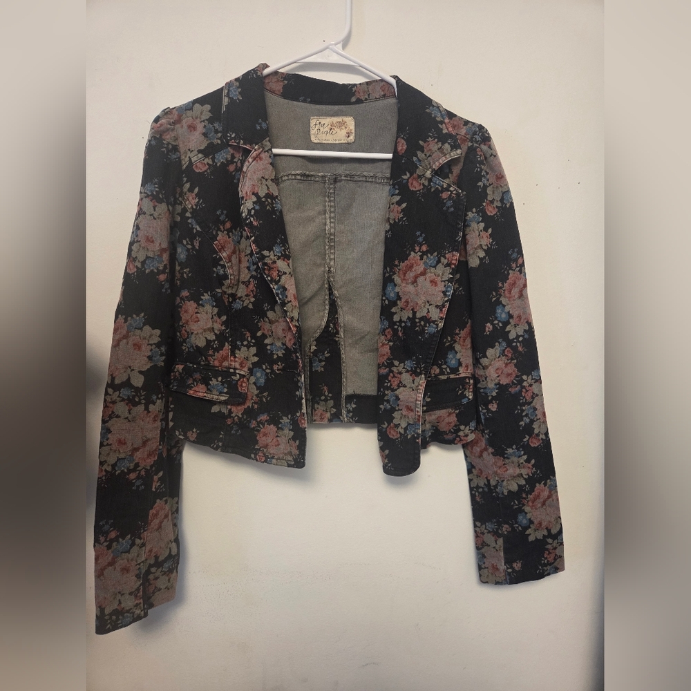 Free People Floral Jacket Womans Medium